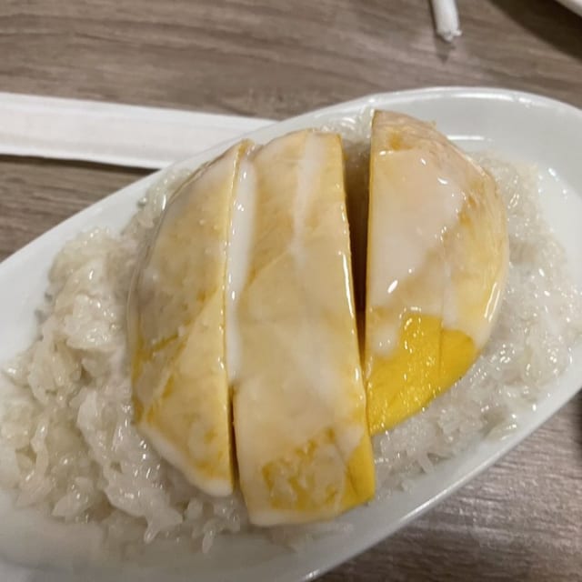 Mango with Coconut Milk and Sticky Rice.